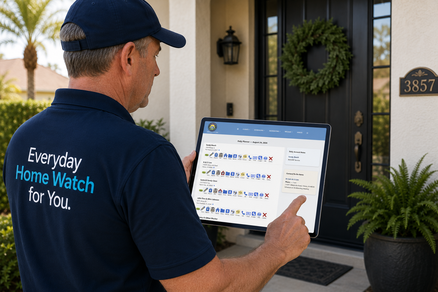 HomeWatch Pro Software administration dashboard